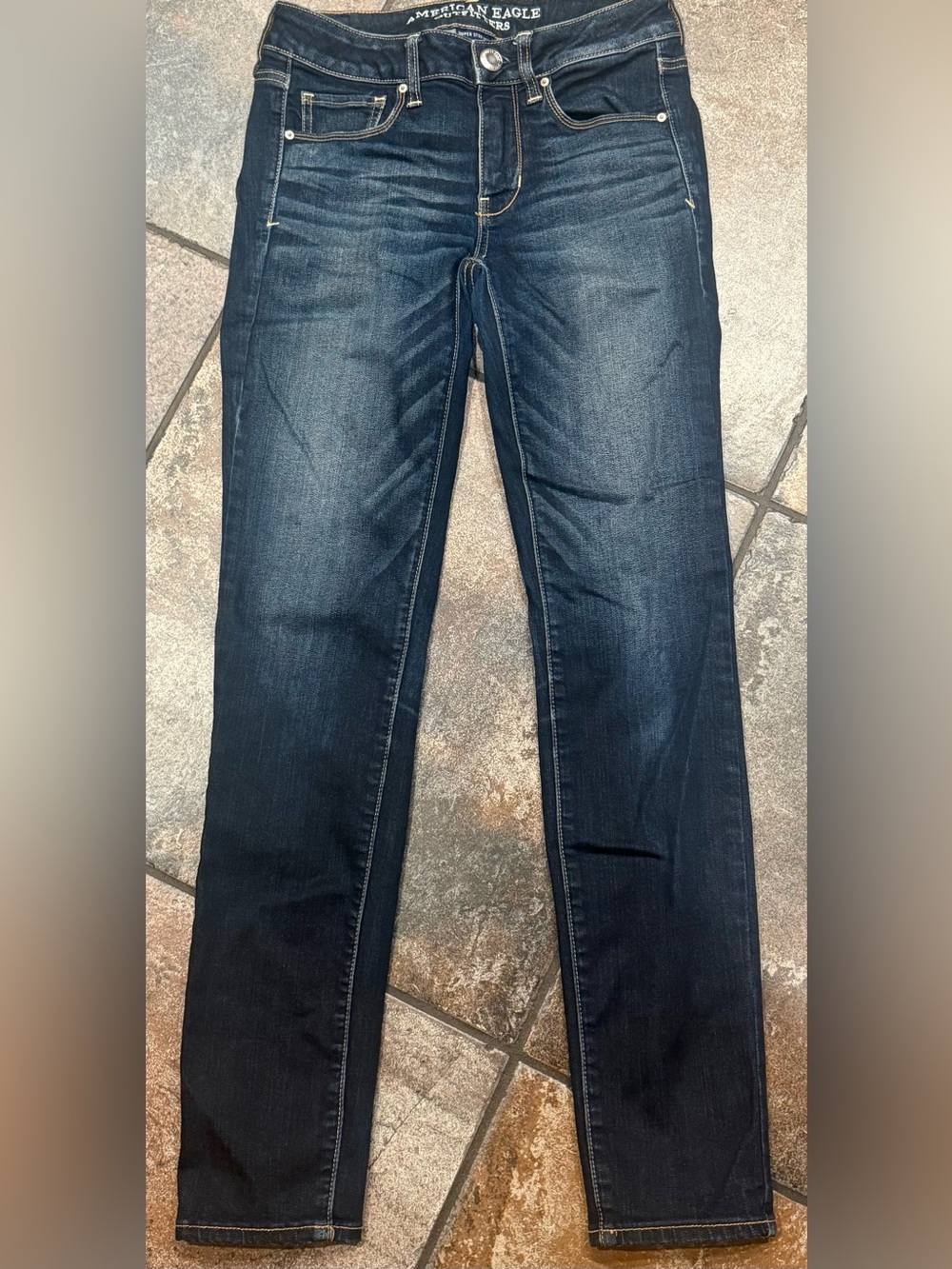 American Eagle Outfitters Dark Blue Women's Skinny Jeans